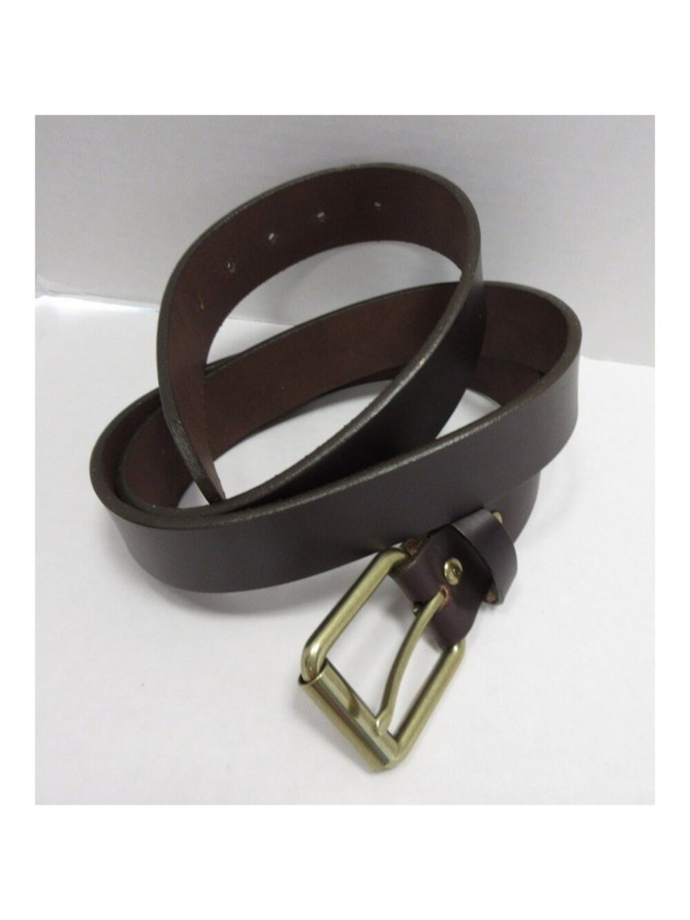 Orvis Belt 46 Leather Classic Outdoor Brass Buckle Made In USA NEW